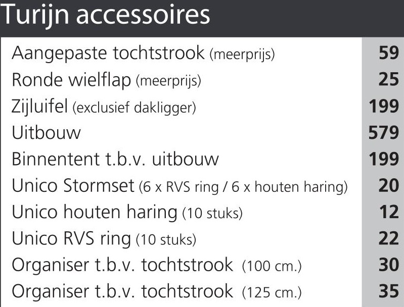 Turijn Accessoires